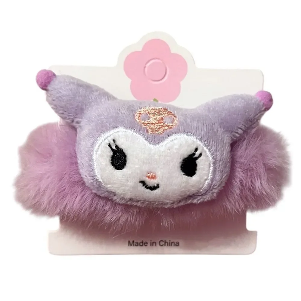 🤯5/$25🤯 Purple Kuromi Furry Hair Scrunchie
